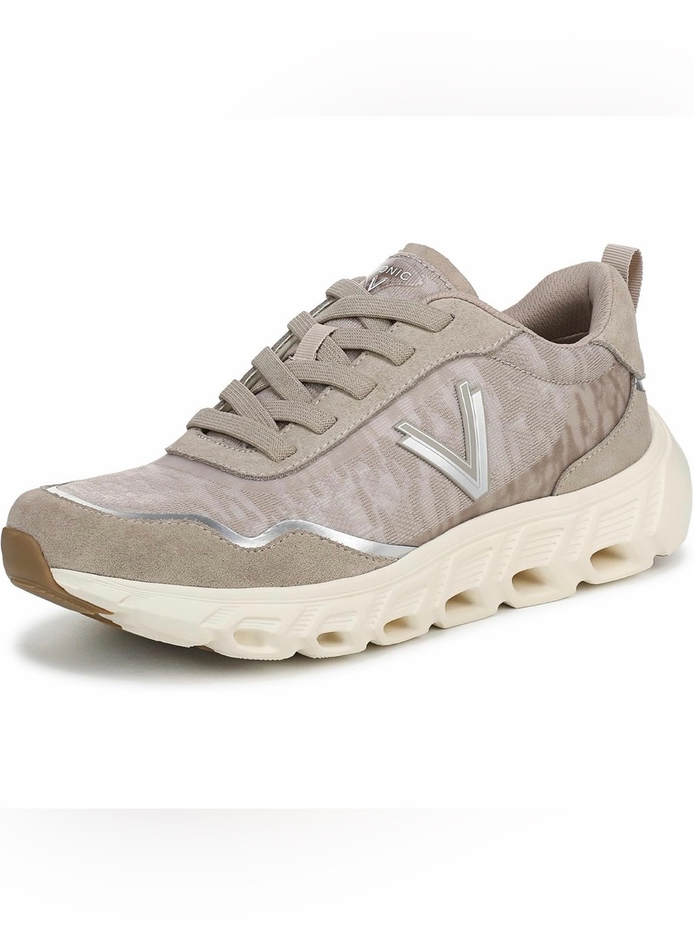 Vionic Presley Walking Shoes, Cobblestone Mesh side, women’s size 11